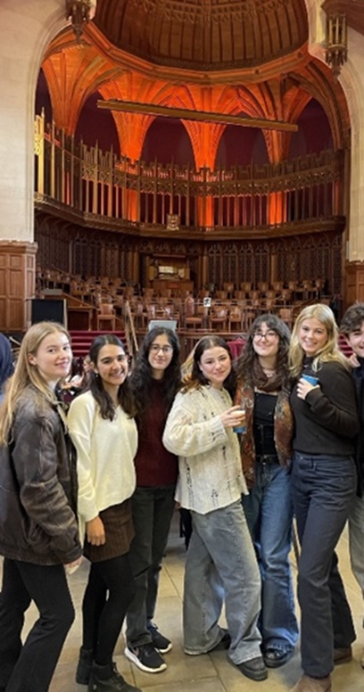 Students standing in Wills Memorial Building at the Bodies 2 event